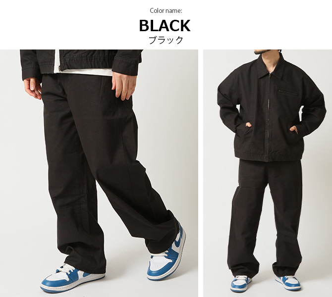 ワイドパンツ メンズ カーブパンツ ダックキャンバス バレルレッグ