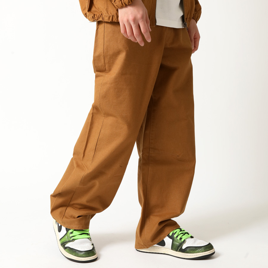 ワイドパンツ メンズ カーブパンツ ダックキャンバス バレルレッグ