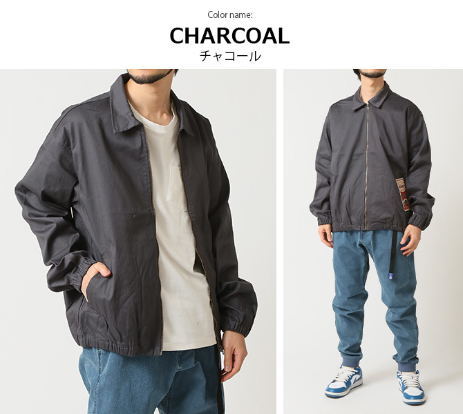 ワークブルゾン ジップアップ ジャケット メンズ ストレッチ