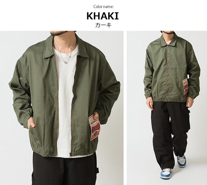 ワークブルゾン ジップアップ ジャケット メンズ ストレッチ