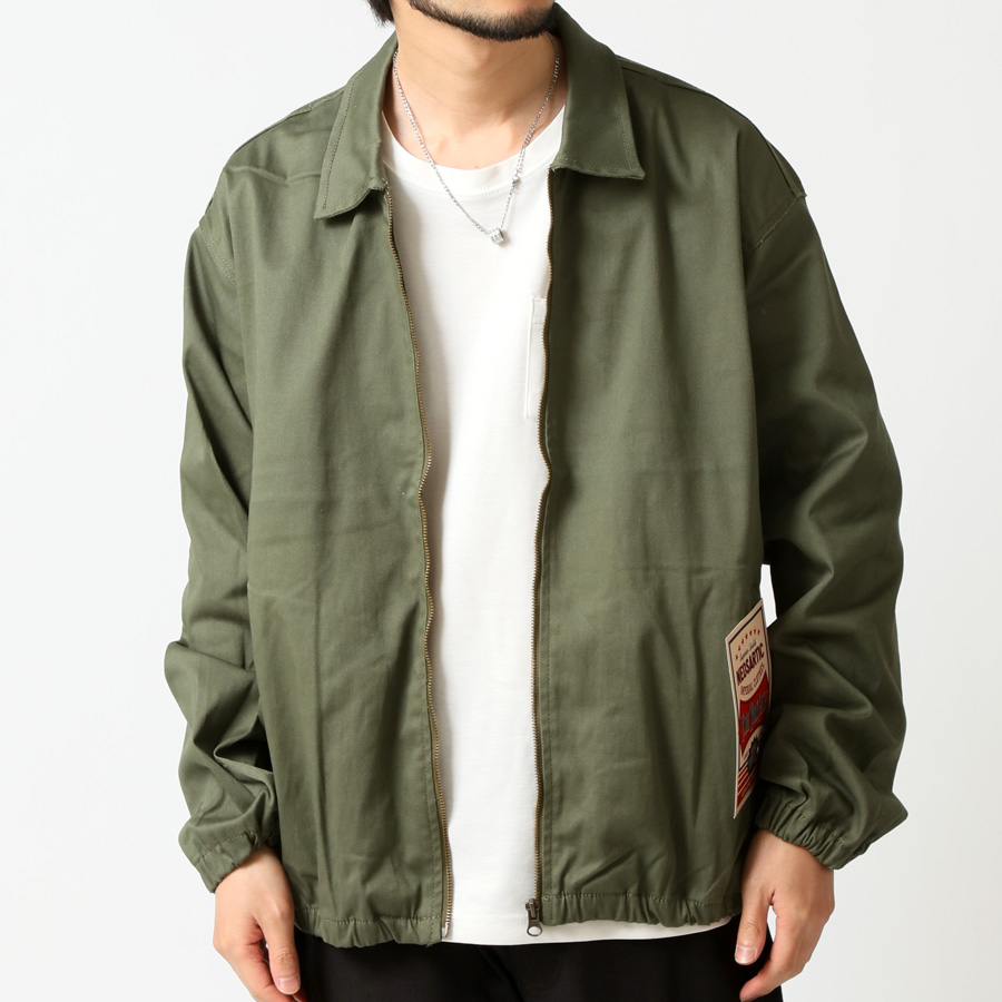 ワークブルゾン ジップアップ ジャケット メンズ ストレッチ