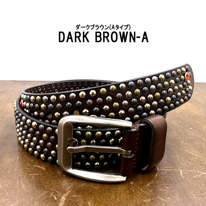 レザーベルト メンズ 本革 インディアンコンチョ スタッズベルト