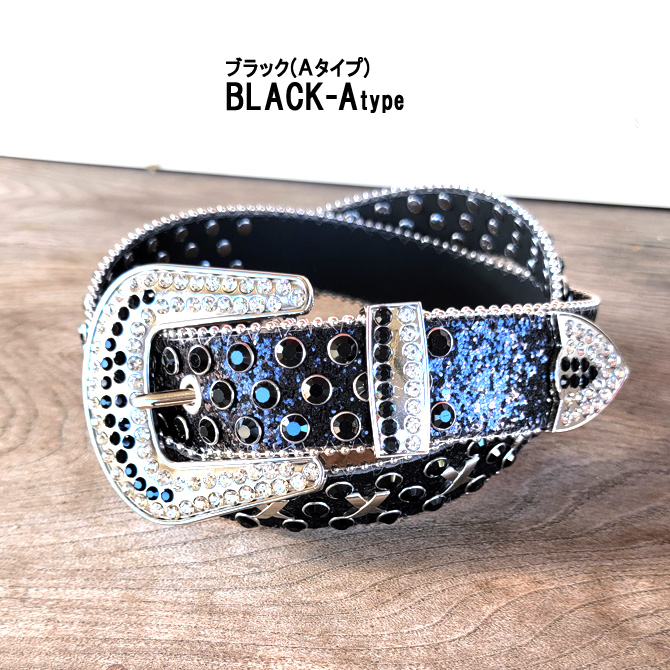 BEAMS ウエスタンベルト　スタッズ　カラーストーン　レザー BEAMS ウエスタンベルト スタッズ カラーストーン レザー