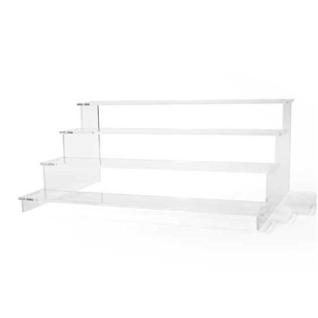 ひな壇 アクリル 4段 ディスプレイ グッズ 小物 フィギュア 透明