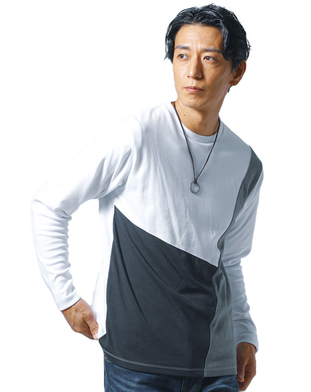 tシャツ メンズ 40代 50代 冬 秋 長袖 カットソー ロンt ロンティー