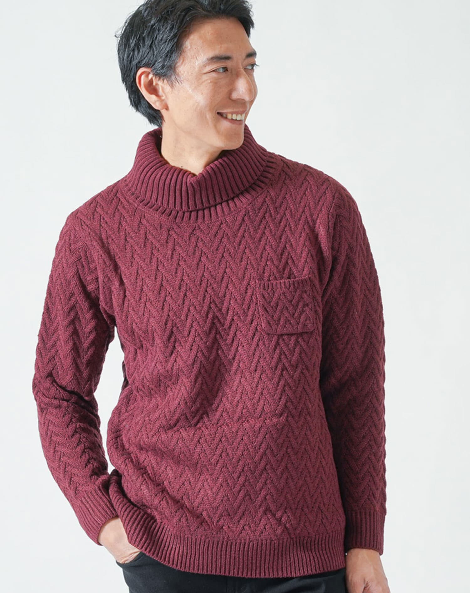 タートルネック セーター メンズ タートルネックセーター ハイネック