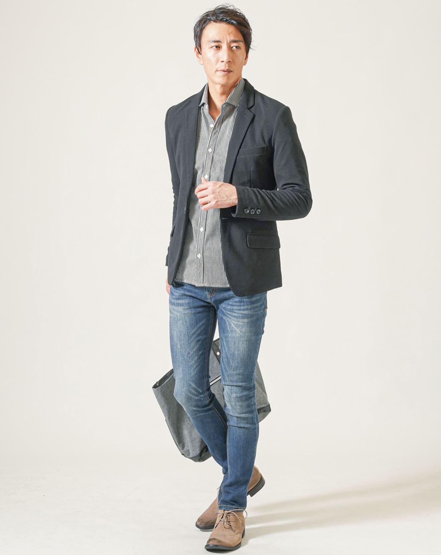 デニムシャツ メンズ 春 50代 スリムシャツ 夏 春服 春物 男性