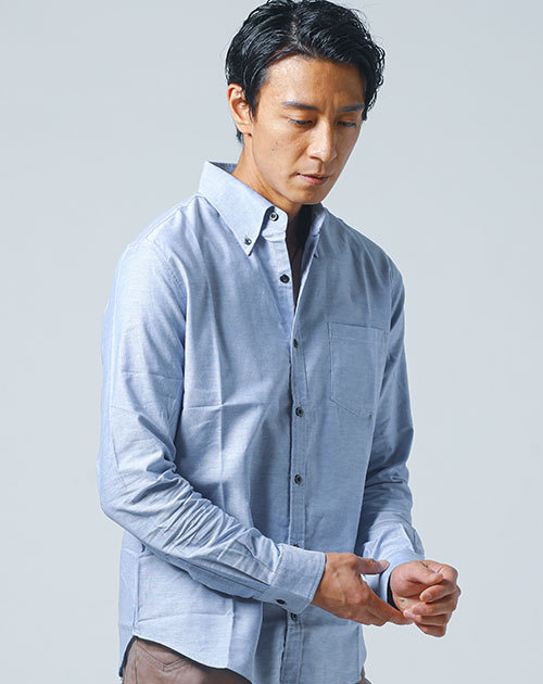 オックスフォードシャツ 日本製 綿100% イケオジ シャツ メンズ 