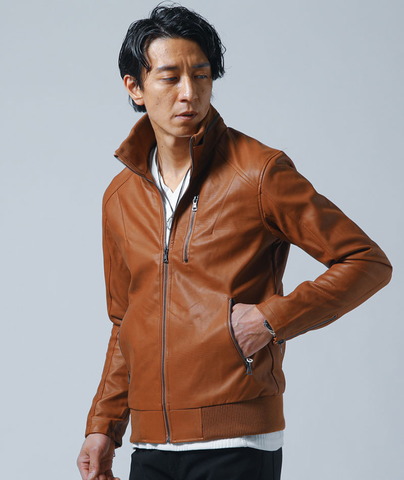 ライダースジャケット メンズ シングルライダース ちょいワル