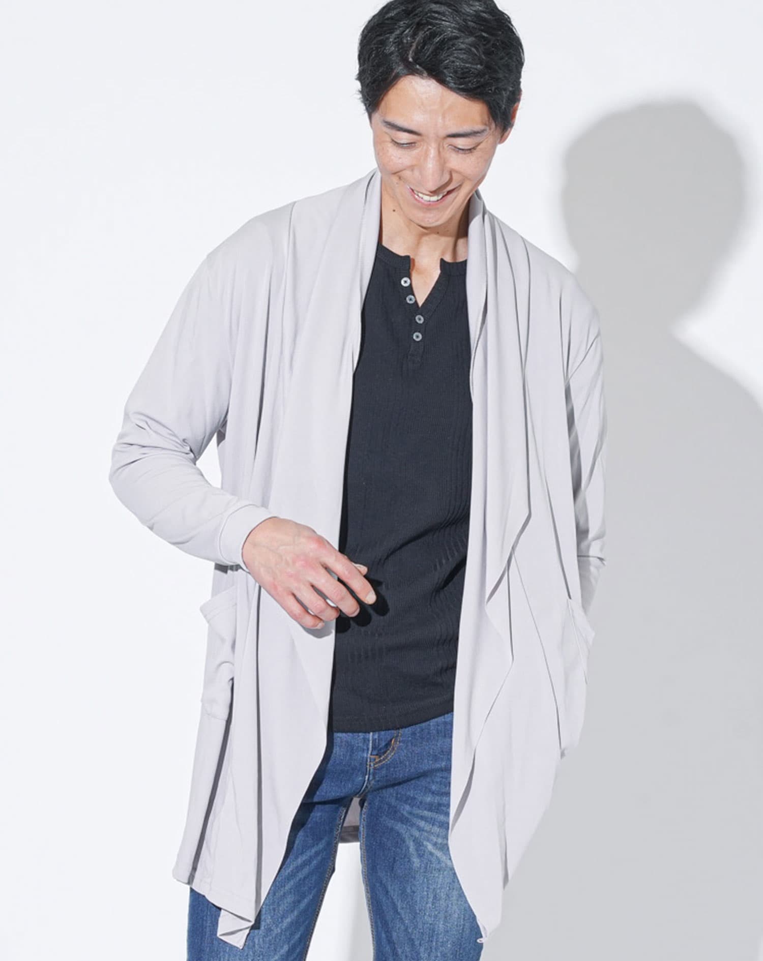 ロングカーディガン メンズ コーディガン 春 春アウター 上着 春物 春 