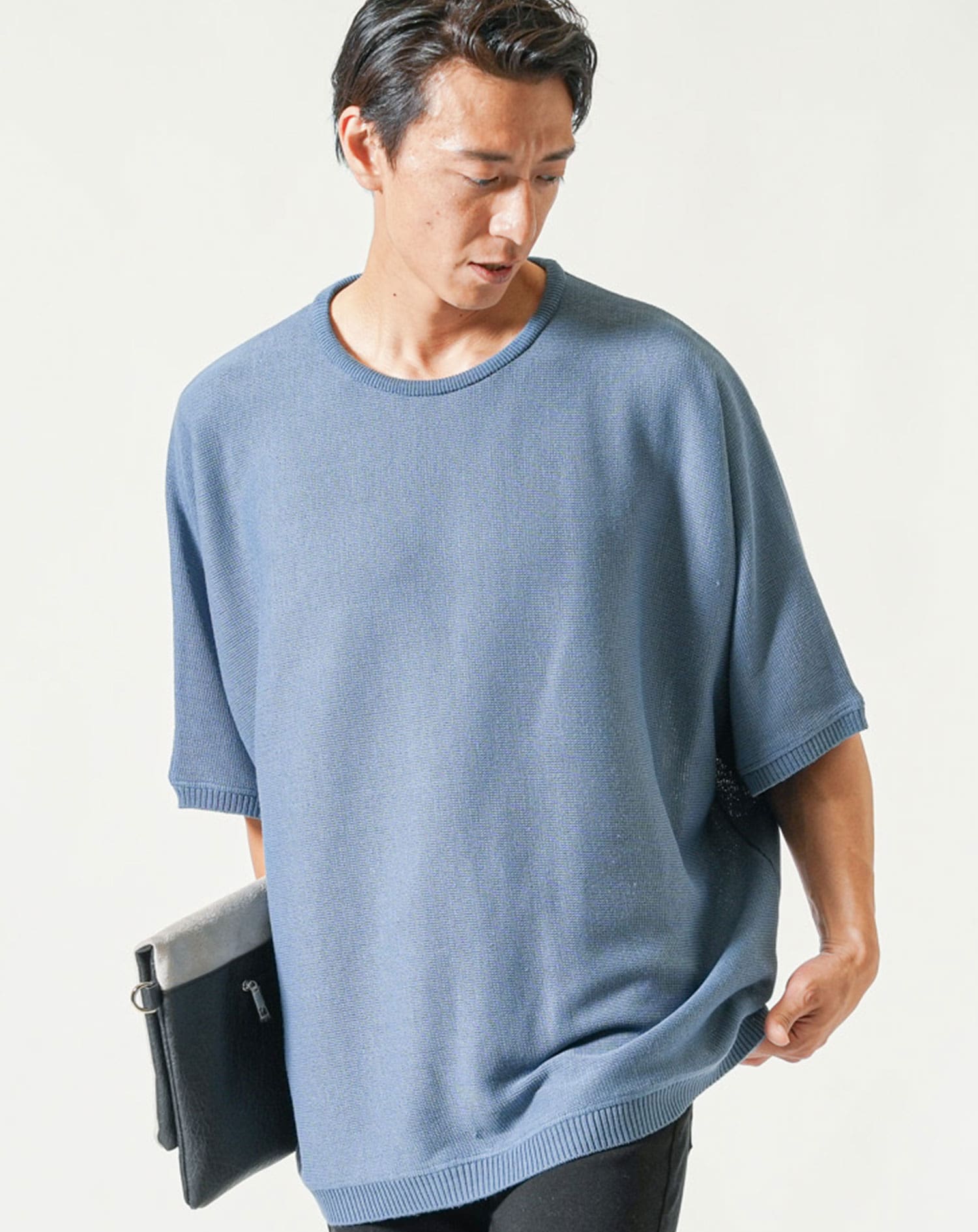 メンズサマーセーター サマーニット メンズ 半袖 50代 サマーセーター