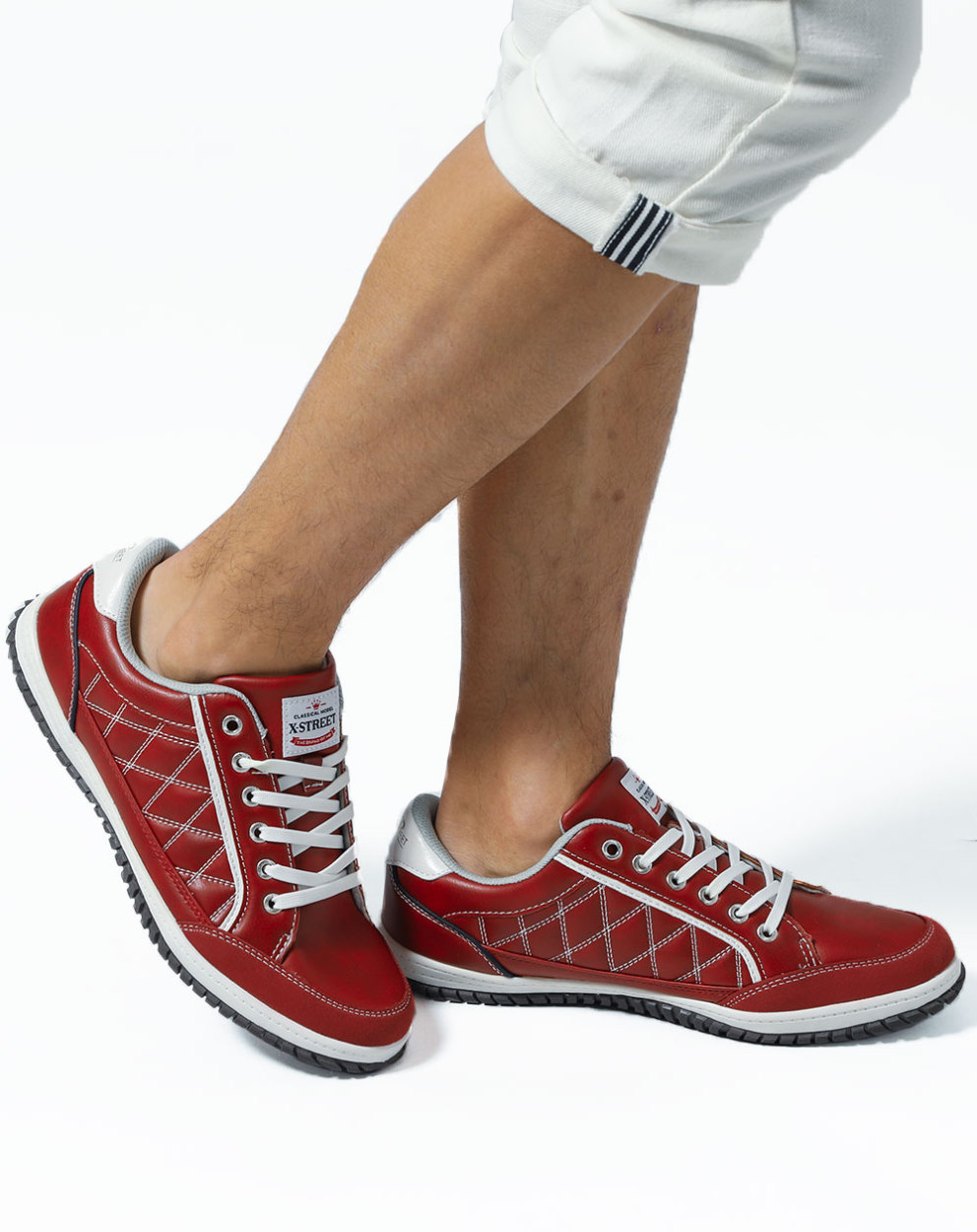 スニーカー メンズ シューズ レースアップ 軽量 キルティング 合成皮革 Puレザー ショート 春 夏 秋 冬 靴 30代 40代 50代 163 Xst Menz Style 通販 Yahoo ショッピング