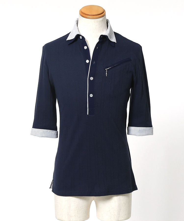 ポロシャツ メンズ カジュアル クールマックス テレコ 2枚襟 おしゃれ 30代 40代 50代 メンズスタイル Menz Style 169 Jsg04m Menz Style 通販 Yahoo ショッピング