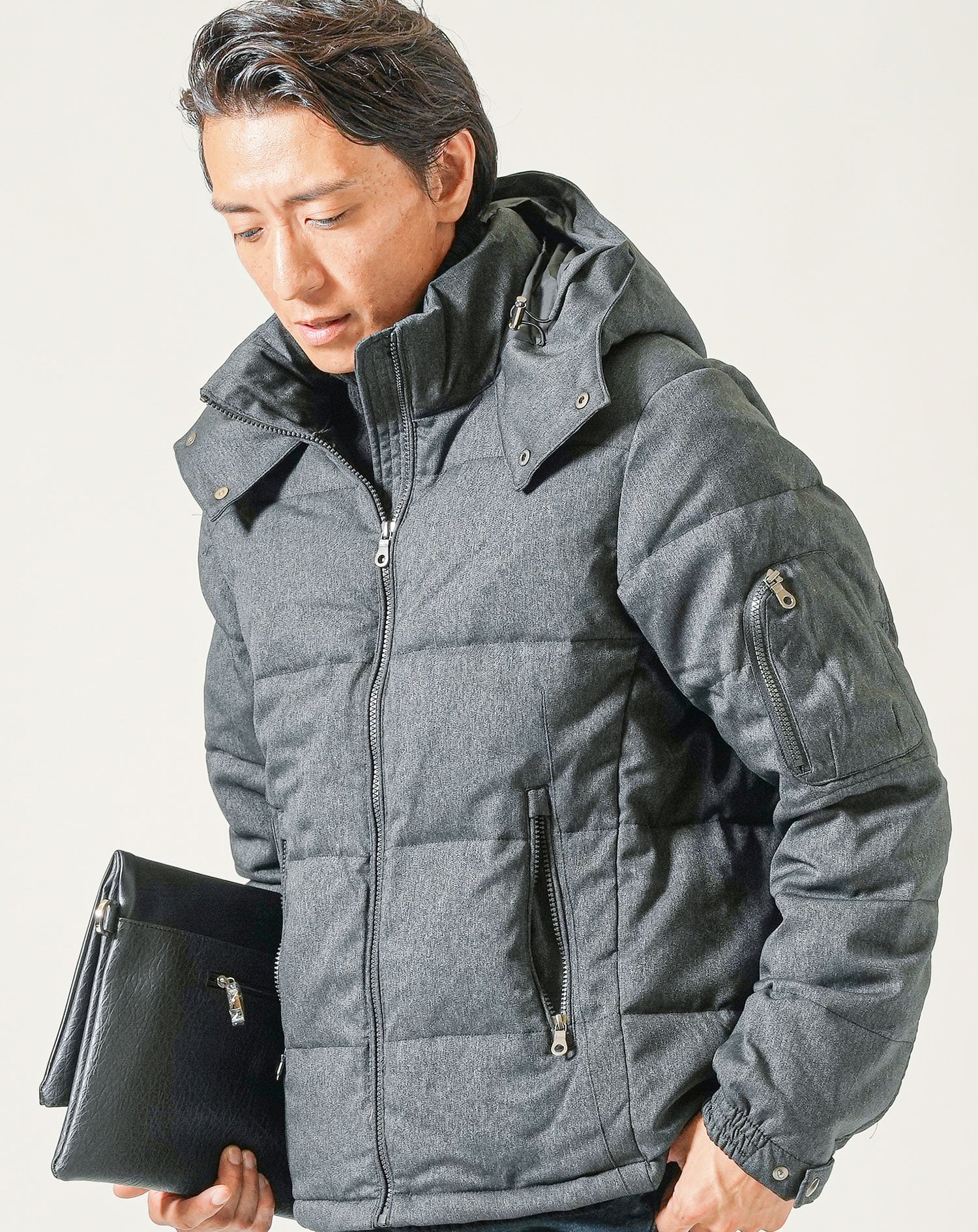 ハーフコート メンズ 50代ダウン ダウンジャケット スマート 冬 ダウン 