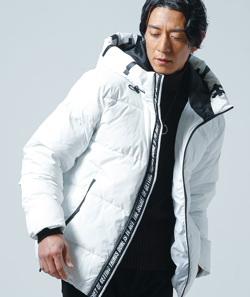 爆買いしたくなる 冬服 メンズ 中綿ダウンジャケット 50代 ちょいワル アウター 白 服&ファッション小物