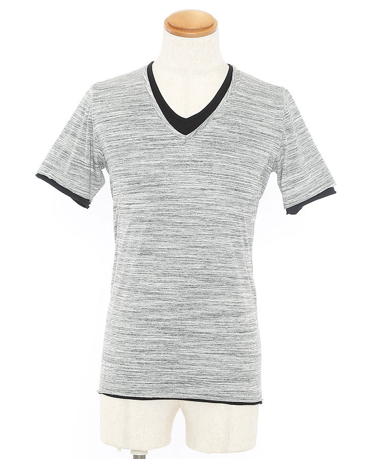 イケオジ tシャツ メンズ カットソー 半袖 vネック わるtシャツ