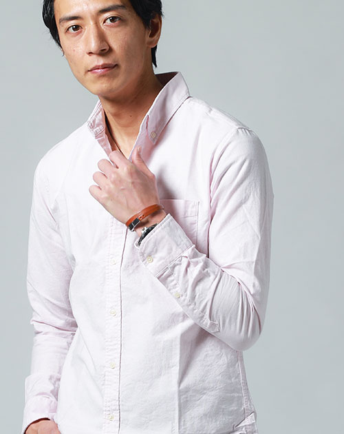 オックスフォードシャツ メンズ 白シャツ ワイシャツ 春シャツ 50代 ボタンダウン カジュアル yシャツ 日本製 スマートカジュアル 男性 40代 綿 ちょいワル｜menz-style｜09