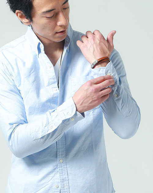 オックスフォードシャツ メンズ 白シャツ ワイシャツ 春シャツ 50代 ボタンダウン カジュアル yシャツ 日本製 スマートカジュアル 男性 40代 綿 ちょいワル｜menz-style｜05