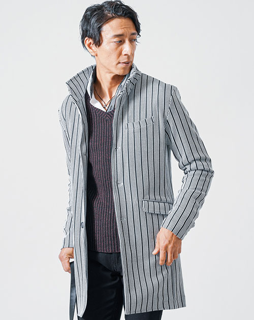 ハーフコート メンズ 春アウター カジュアル イタリアンカラー ハーフコート メンズ 春アウター カジュアル イタリアンカラー
