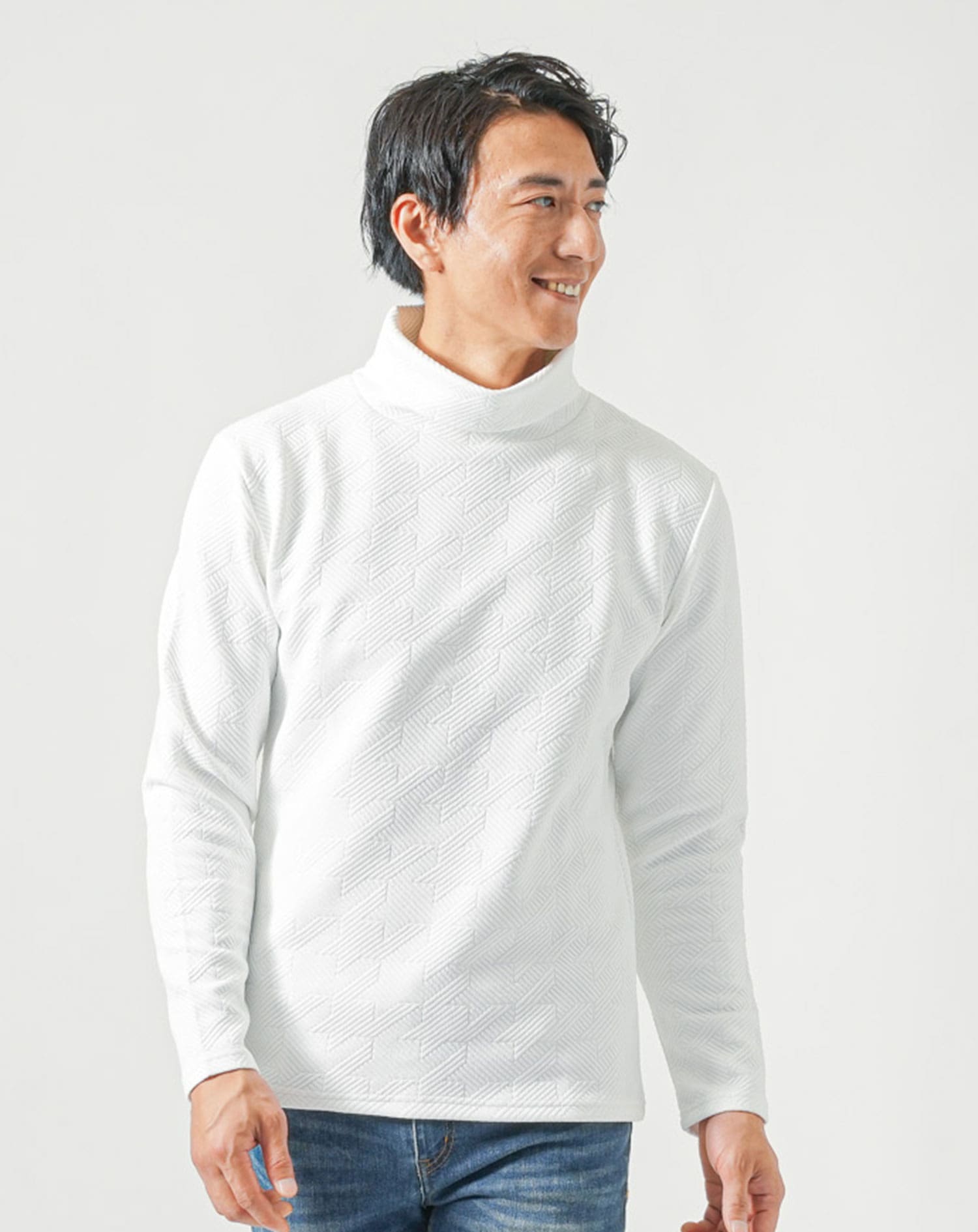 Oversized Tshirt Men ヘビーウェイト カットソー ハイネック