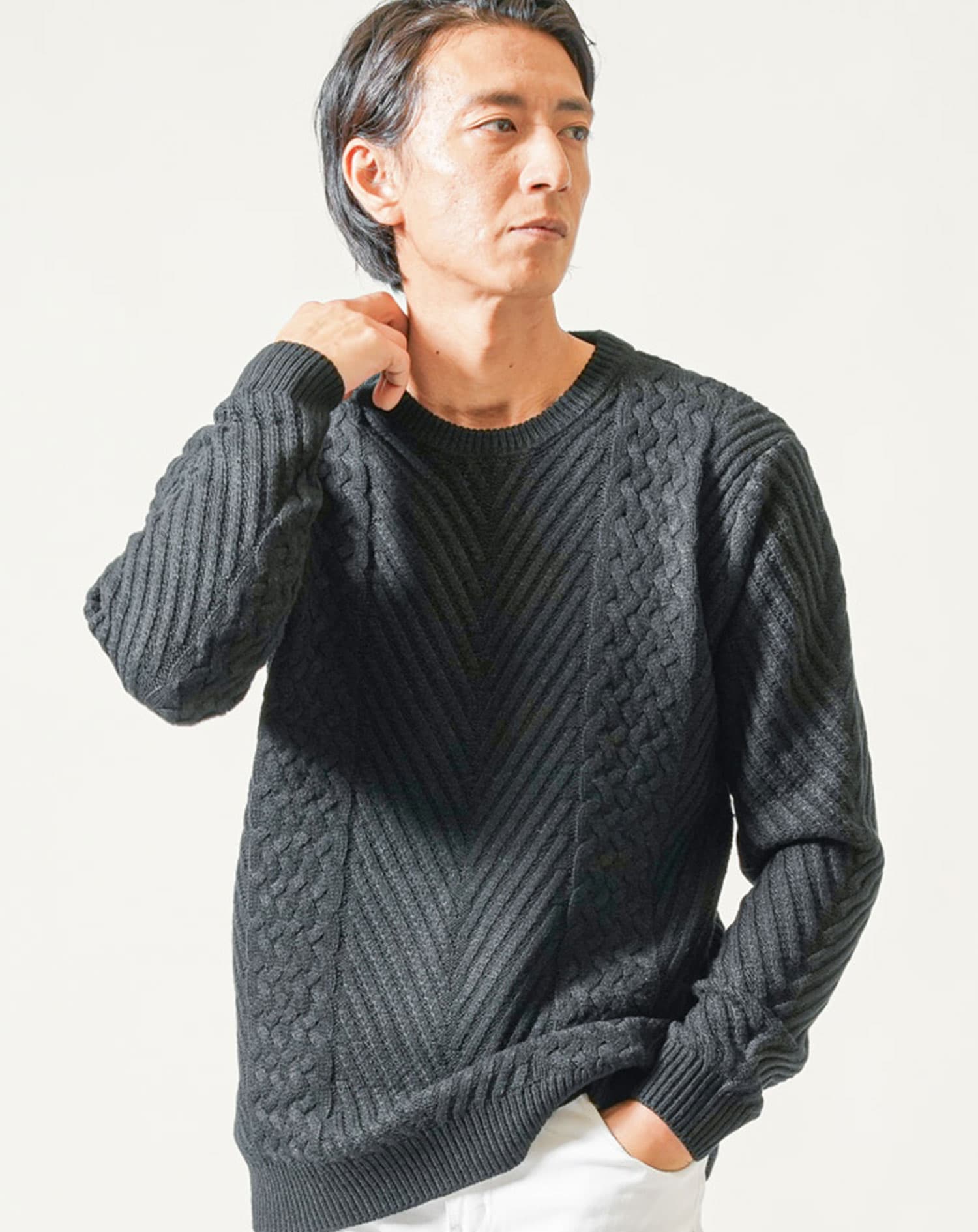 セーター メンズ ニット 厚手 厚手ニットセーター 春 春服 春物 ニット