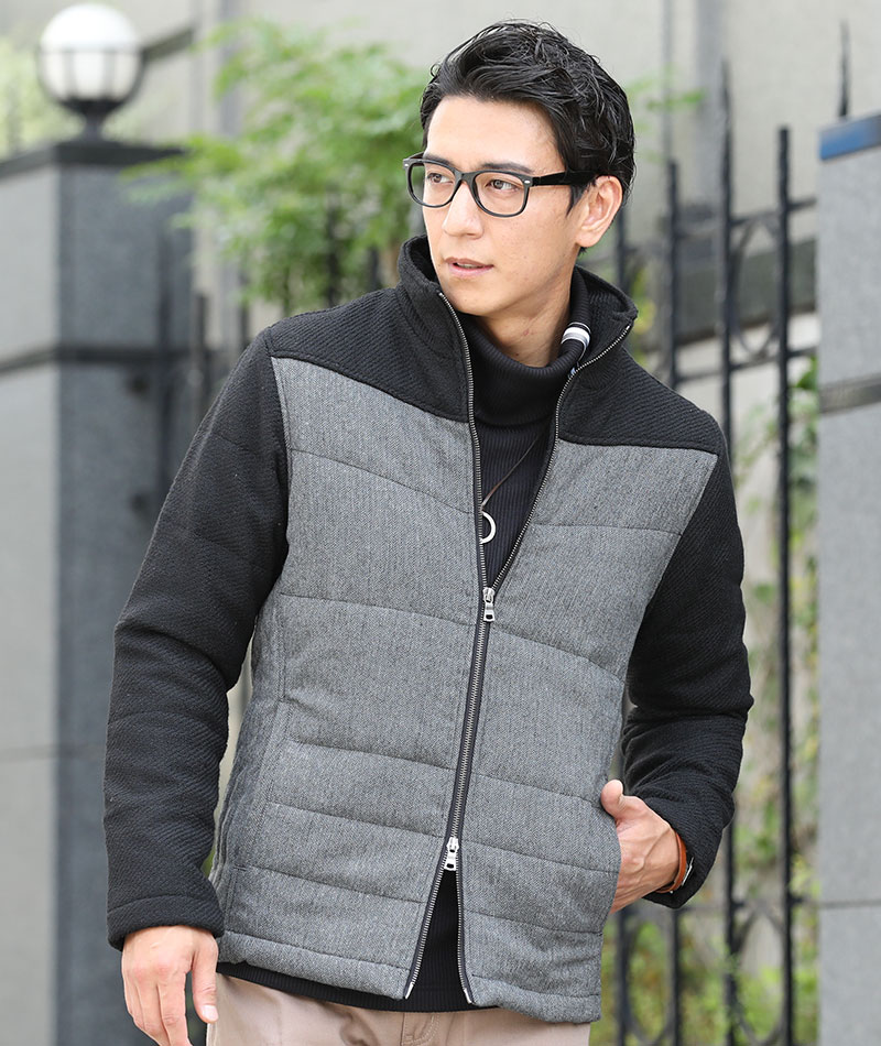 中綿ダウンジャケット メンズ 中綿ジャケット 冬 服 40代 50代