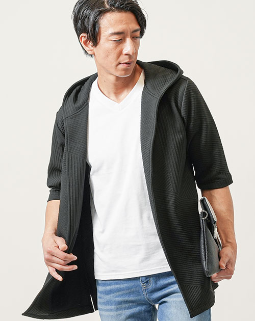 男闘呼組（ ロングパーカー フォログラムプリント） HALHAM ラグラン プリント ロングスリーブTシャツ/リンガー ロン