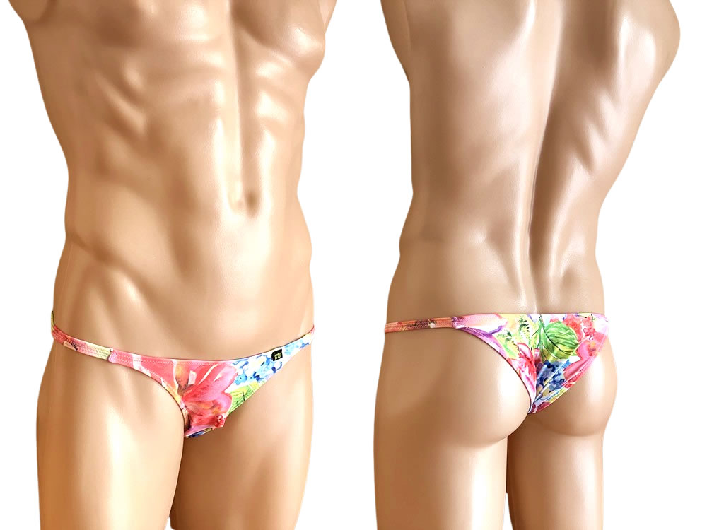 BODYWEAR メンズビキニ ボタニカルフラワー柄 スタイリッシュ ハーフ