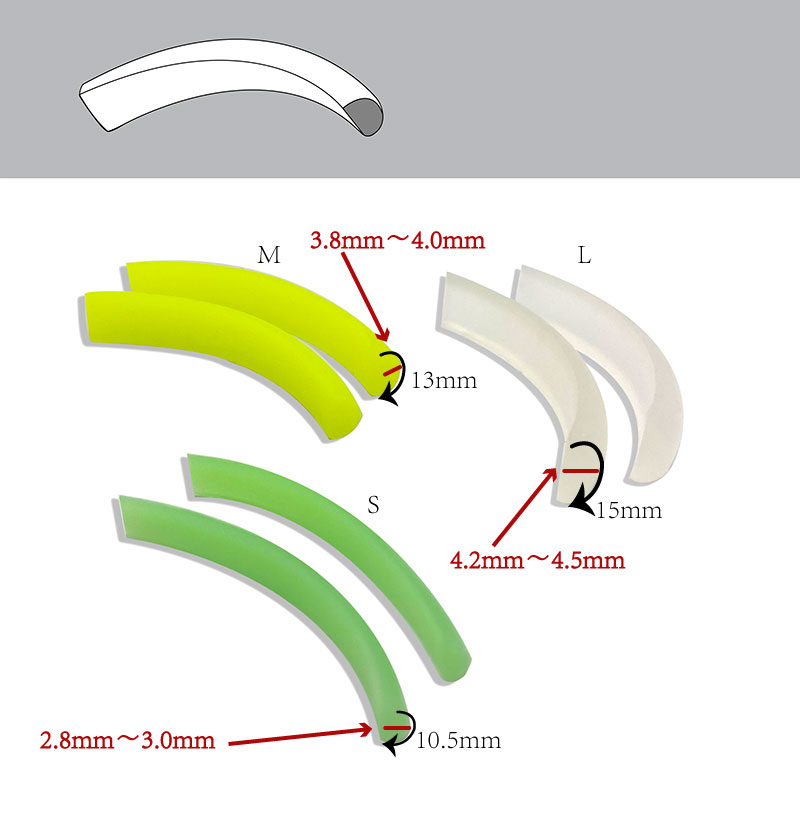 明蘭堂シリコン軟らかいまつ毛パーマ用ロッドTC...の詳細画像3