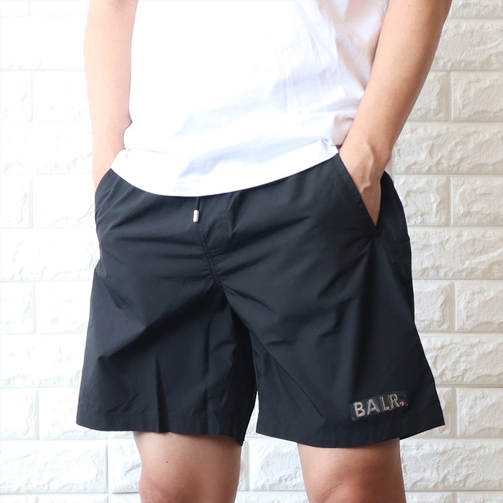 BALR. ボーラー ロゴ スイムショーツ ビーチショーツ 海パン BALR. 水着 海パン メンズ ボーラー スイムショーツ ハーフ