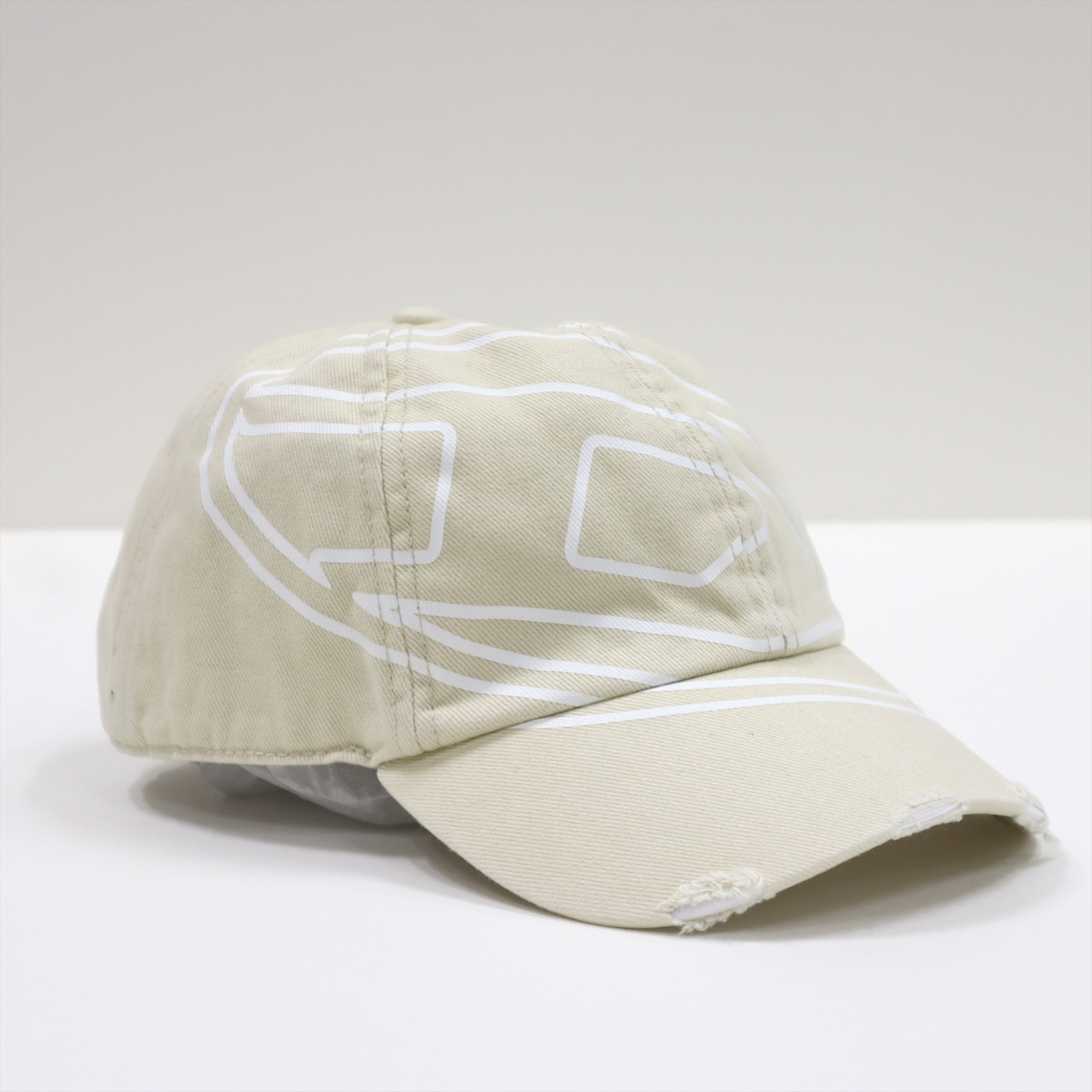 DIESEL ディーゼル キャップ 帽子 ロゴ ブラック ベージュ C