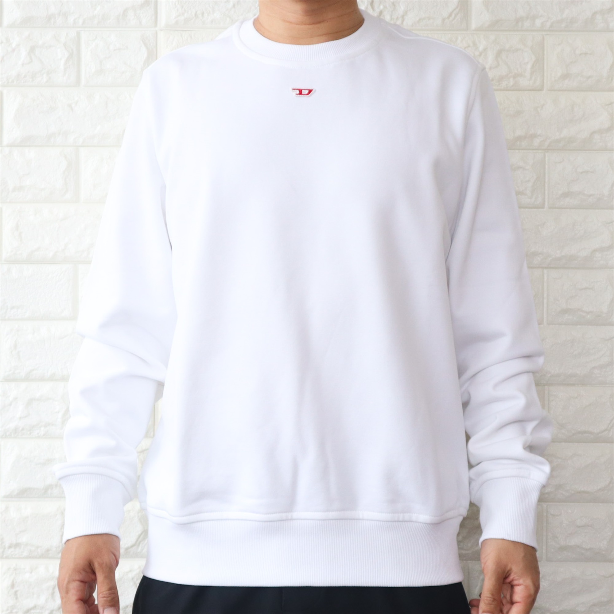 DIESEL ホワイト スウェット DIESEL（ディーゼル） 【並行輸入品】ディーゼル スウェットシャツ