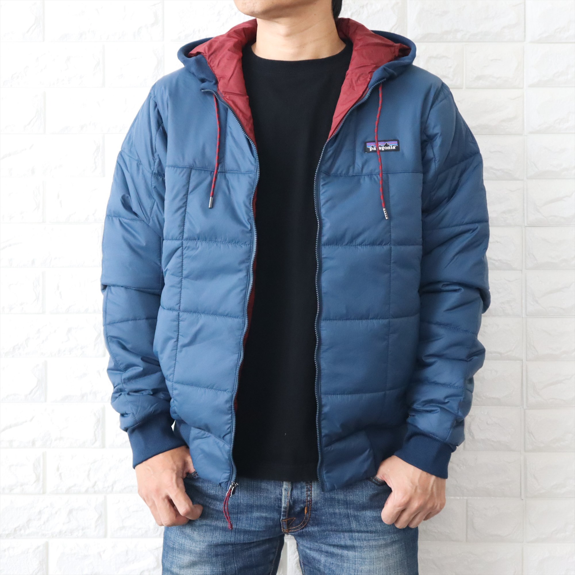 パタゴニア メンズ ジャケット ボックス キルティド フーディー 軽量 防寒 防風 P6ロゴ Patagonia MENS BOX QUILTED  HOODY 20830