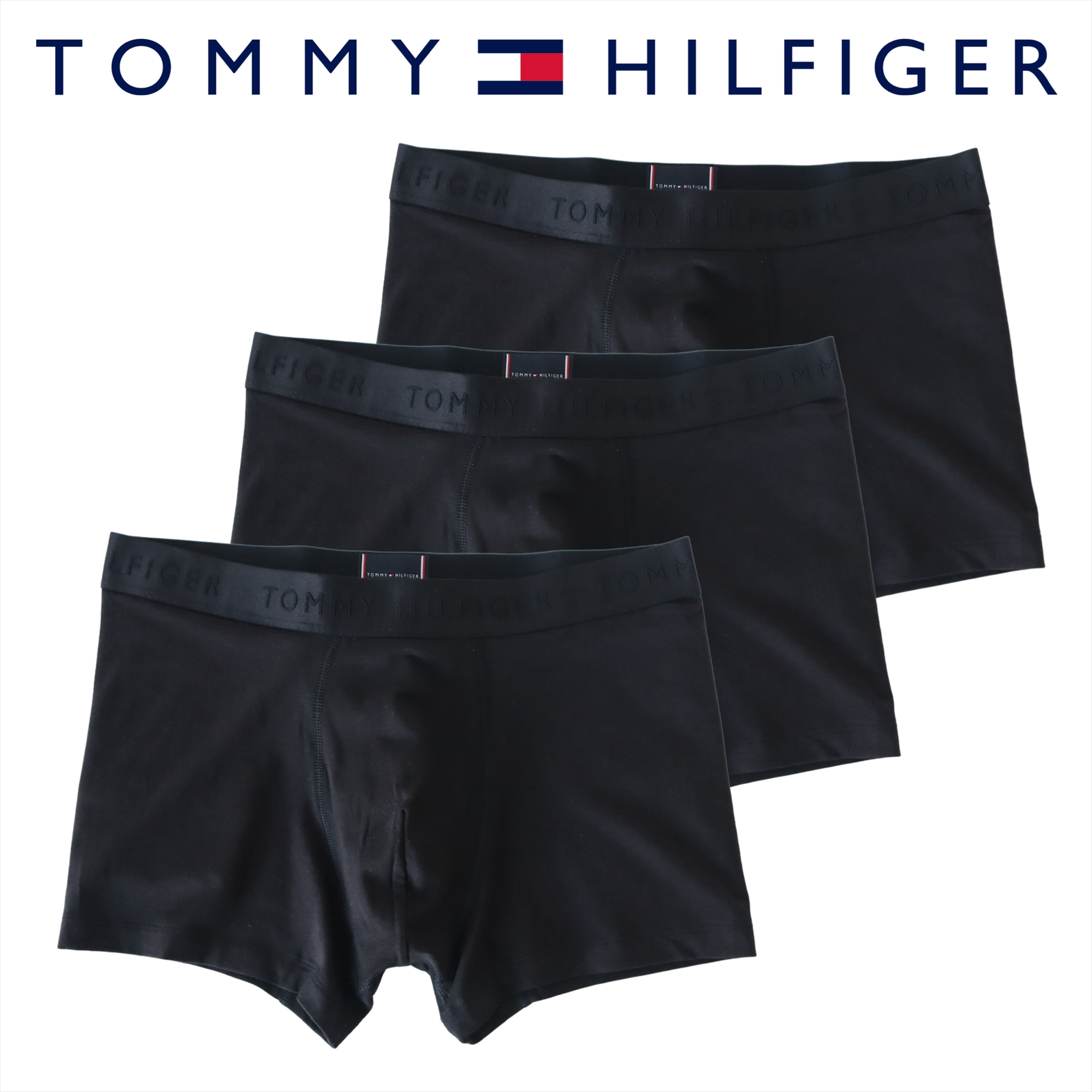新品　  トミー　ボクサーパンツ 3枚セット　黒　S TOMMY HILFIGER（トミー・ヒルフィガー） 【並行輸入品】ボクサー