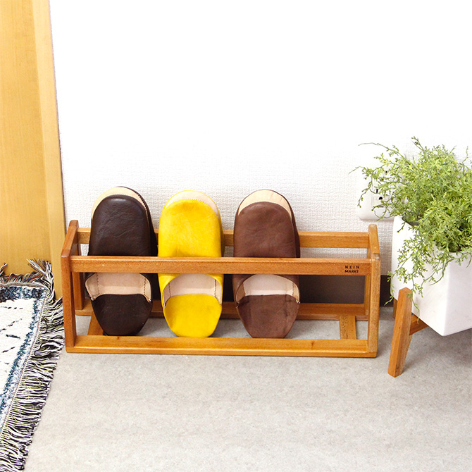 Creer マホガニー スリッパラック NEIN MARKE/ナインマーケ 天然木