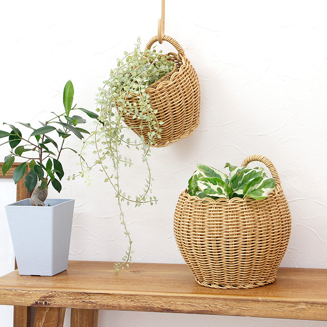 Creer ユティルナイール ポットL/UTILE NAIR 手編み 水洗い 汚れに強い