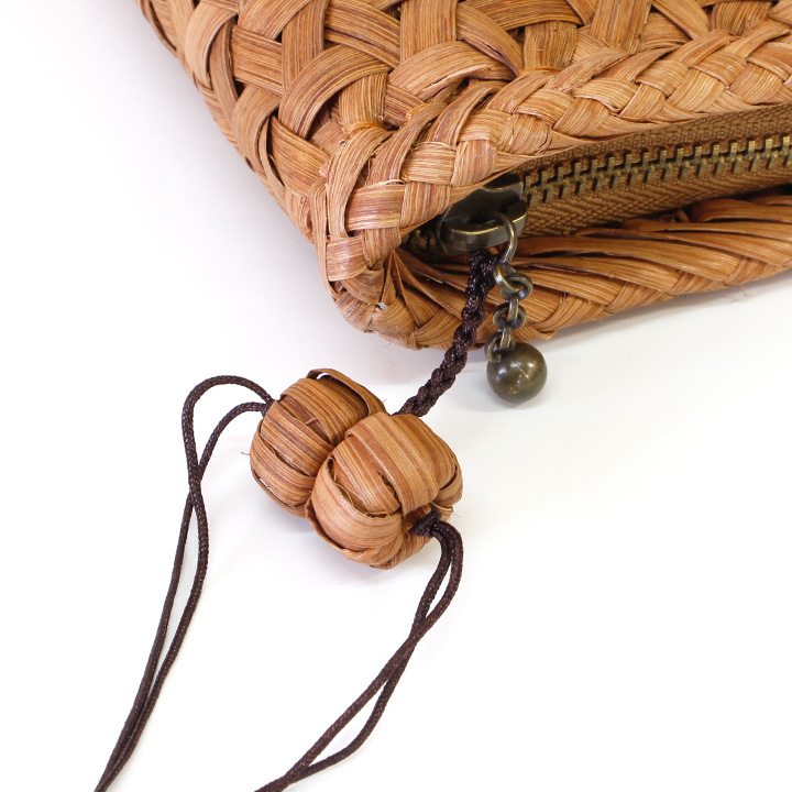 7日間返品送料無料☆1年間無償修理対応】山葡萄 長財布 鉄線編み