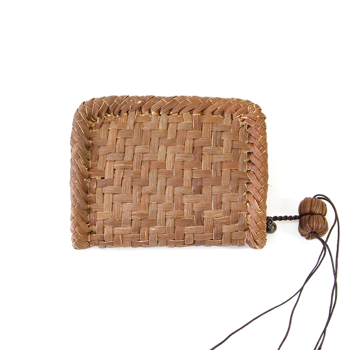 7日間返品送料無料☆1年間無償修理対応】山葡萄 ミニ財布 網代編み