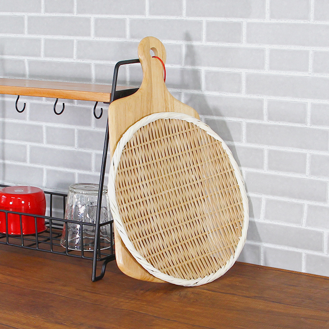 メール便】松野屋 真竹丸盆ざる9寸/ 日本製 竹 ざる かご 国産 竹細工