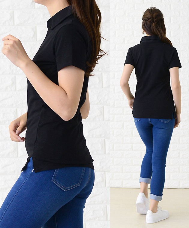 LEONARD 襟付き　カットソー　トップス 最新入荷 LEONARD トップス カットソー 襟付きシャツ レディース