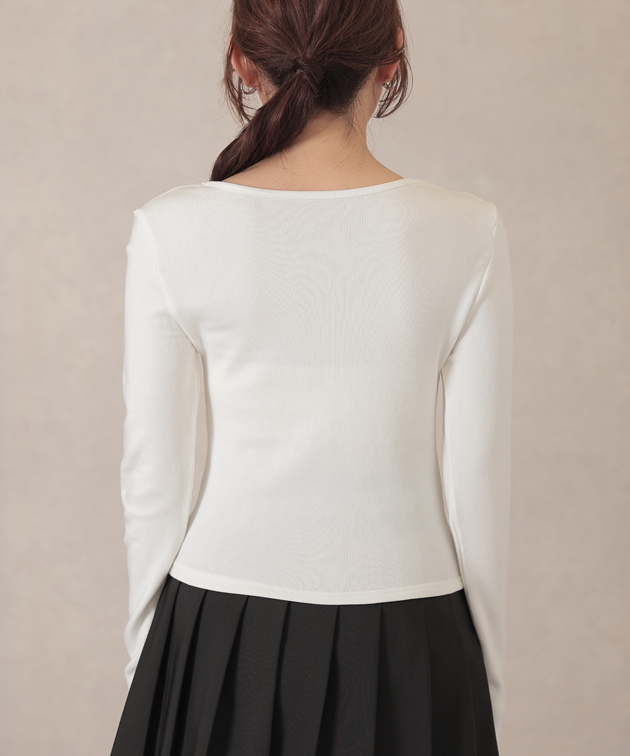 Lace Ladies（レースレディース） Vネック フロント ギャザー レース