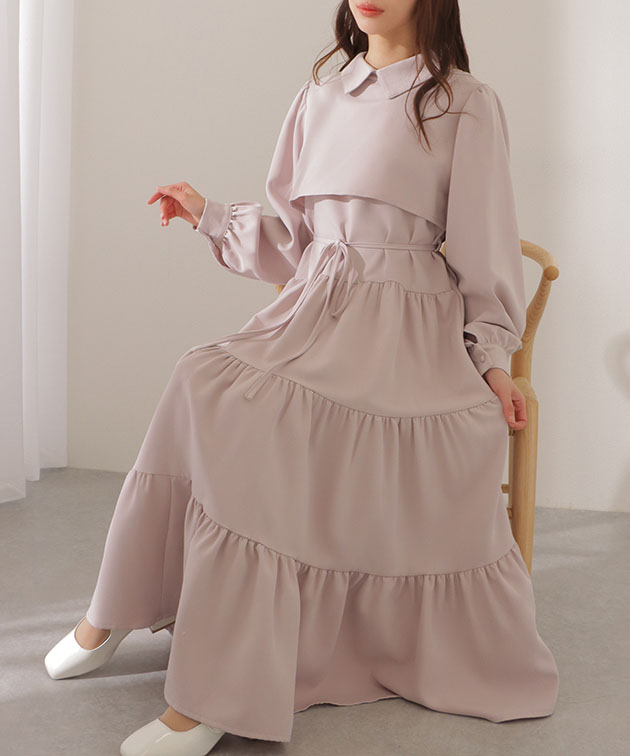 Lace Ladies（レースレディース） セットアップ風 Aライン ティアード