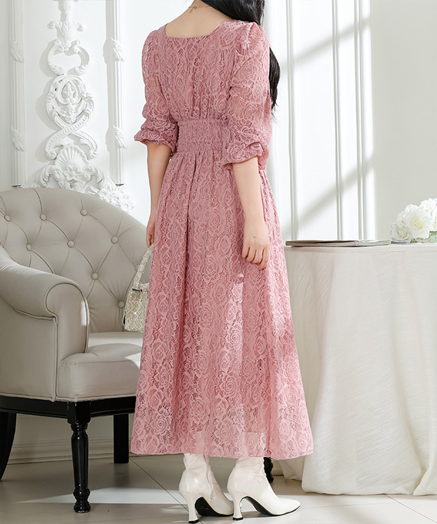 Lace Ladies（レースレディース） 総レース ウエスト 切り替え タック