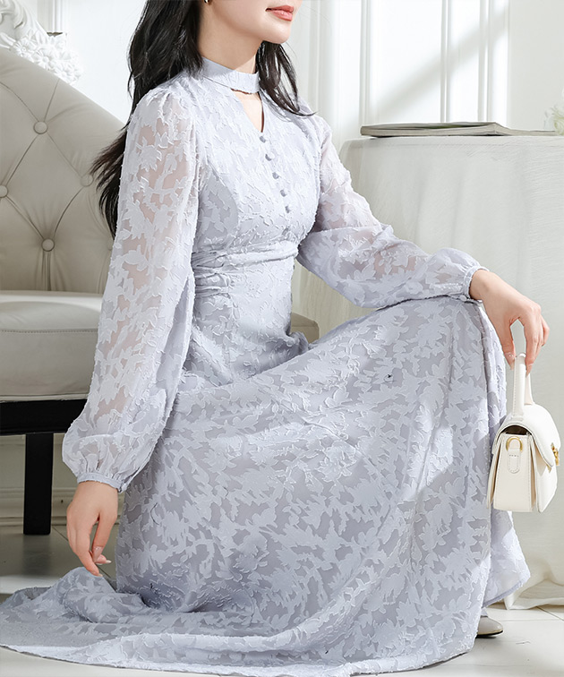 Lace Ladies（レースレディース） シアー ジャガードレース チョーカー