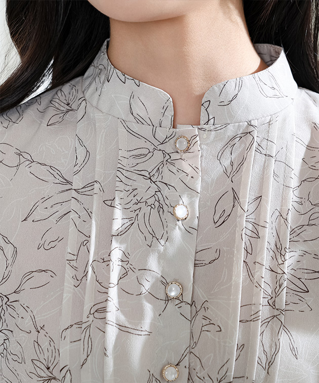 Lace Ladies（レースレディース） フラワー プリント フリル スタンド
