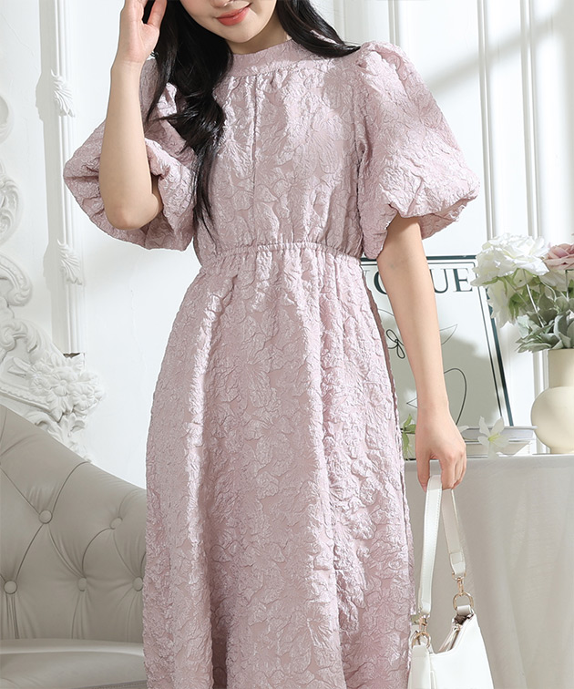 Lace Ladies(レースレディース) フラワー ジャガード バックリボン Lace Ladies(レースレディース) フラワー ジャガード バックリボン