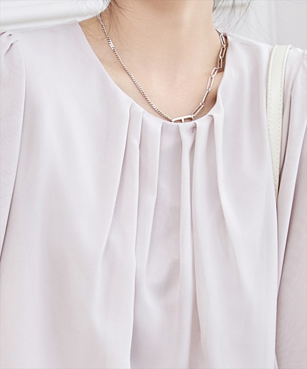 foufou フロントタックレースブラウス foufou フロントタックレースブラウス