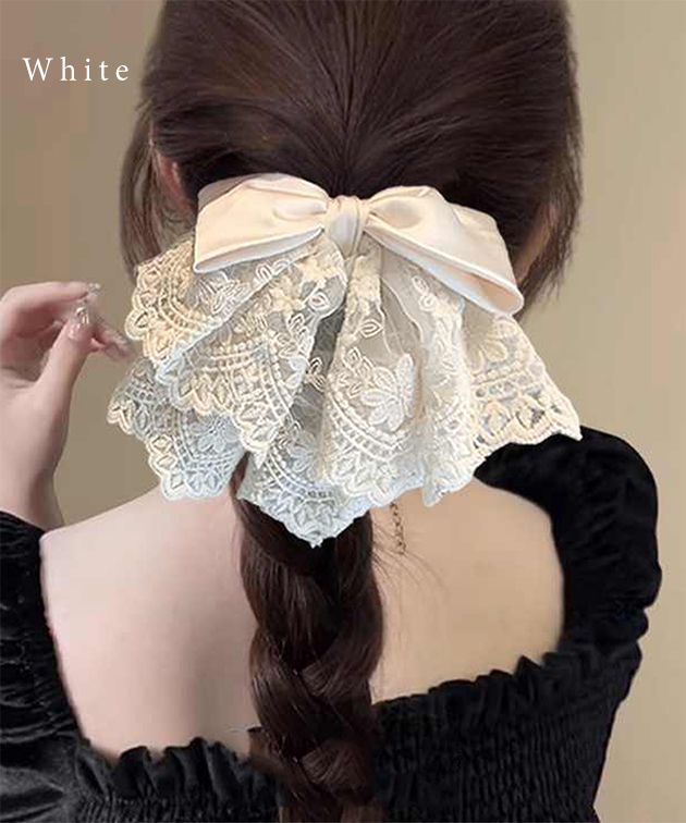 Lace Ladies（レースレディース） リボン レース ボリューム バンス