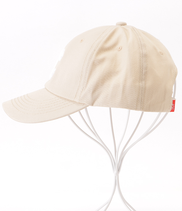 帽子 ホワイト Lace Ladies ロゴワッペンベースボールキャップ レディース 春