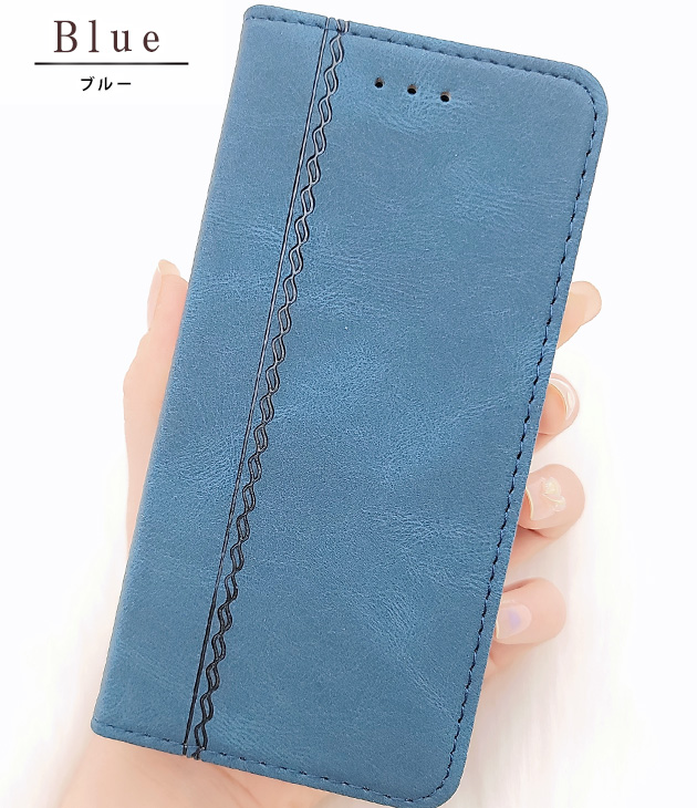 レザー調手帳型ベーシックiPhoneカバー 女...の詳細画像4